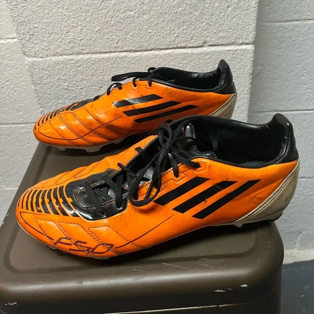 Adidas Classic Orange. & Black Footwear. Cleats